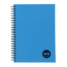 WS Notebook Wiro 200 Page Hard Back Blue Mid A5