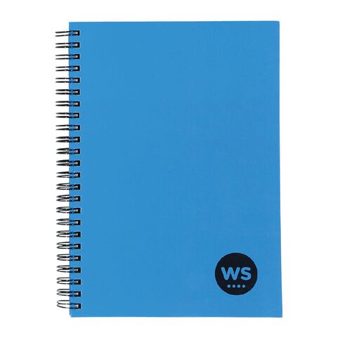 WS Notebook Wiro 200 Page Hard Back Blue Mid A5