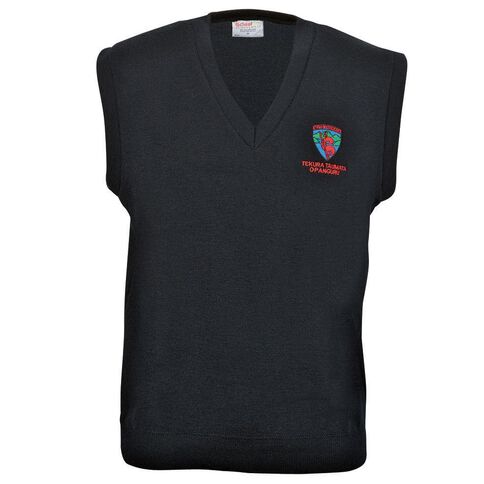 Schooltex Te Kura Taumata O Panguru Wool Vest with Embroidery