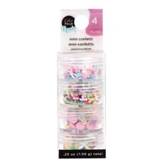 American Crafts Color Pour Mix-Ins Mini Confetti Pastel 4 Pack