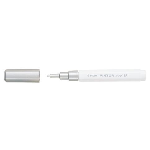 Pilot Pintor Extra Bullet 2.3mm Fine Tip Marker Silver