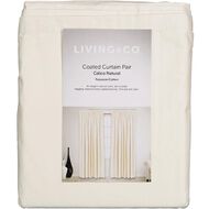 Living & Co Calico Curtains Natural