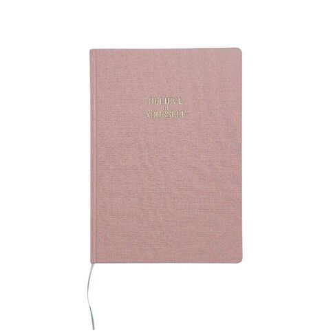 Uniti Cozy Core Notebook A4 Linen Yourself Pink