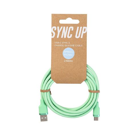 Spring Picnic USB-C Cable 2m Green