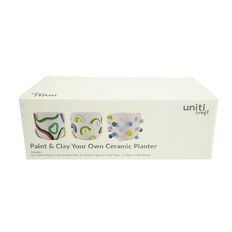 Uniti Craft Adults Paint & Clay Your Own Ceramic Planter