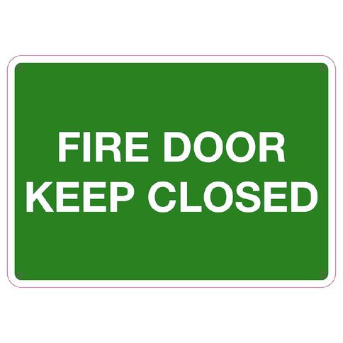 WS Fire Door Keep Closed Sign Small 240mm x 340mm