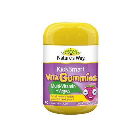 Nature's Way Kids' Smart Vita Gummies Multi Vitamin + Veges 60s