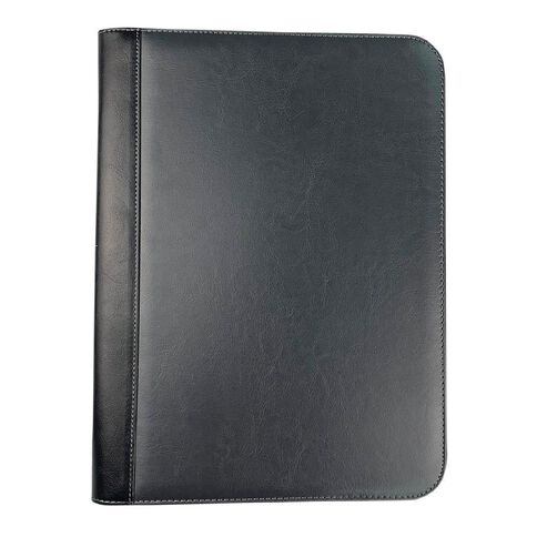 WS Padfolio With Notepad Black A4