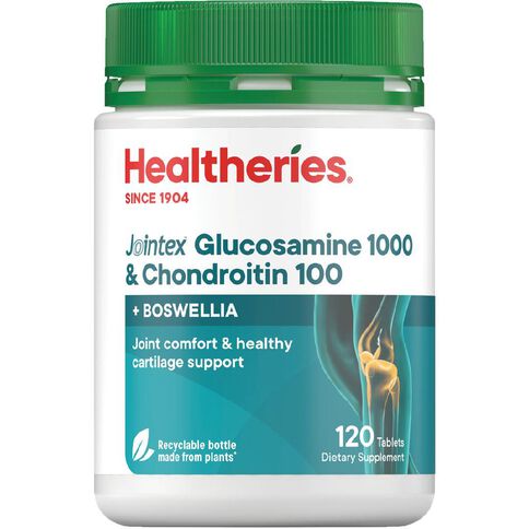 Healtheries Jointex Plus Glucosamine 1000mg & Chondroitin 100 120s