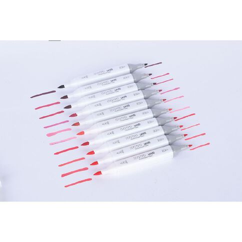 Uniti Dual Ended Artist Markers 80 Pack Assorted