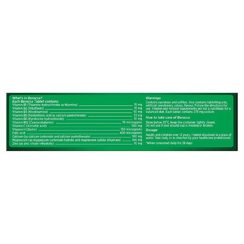 Berocca Energy Vitamin B & C Orange Flavour Effervescent Tablets 30 Pack
