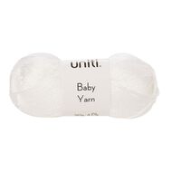 Uniti 4-ply Baby Acrylic Yarn White 50g