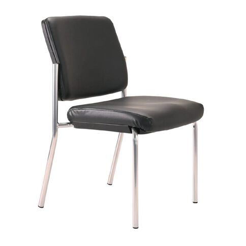 Buro Lindis Chair Pu no Arms Reflective Silver
