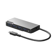 Alogic USB-C Fusion Swift 4-in-1 Hub 4x USB-A Silver Grey