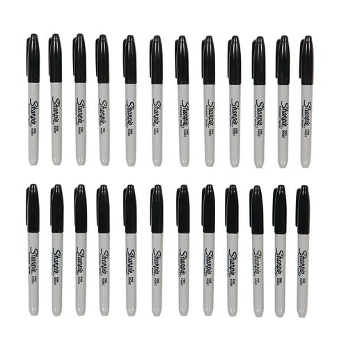 Sharpie Fine Point Permanent Marker Black 24 Pack