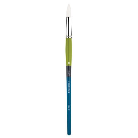 Princeton Snap Brush Long Handle Taklon Round 12 White