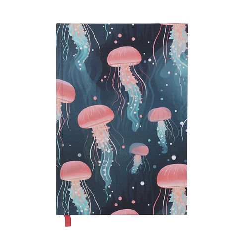 Uniti Jelly Fish Hardback Notebook Blue