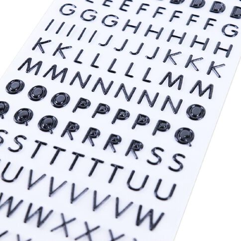 Uniti Mini Foam Alpha Stickers Black