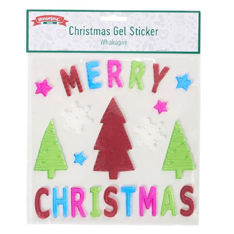 Wonderland Christmas Gel Sticker Assorted