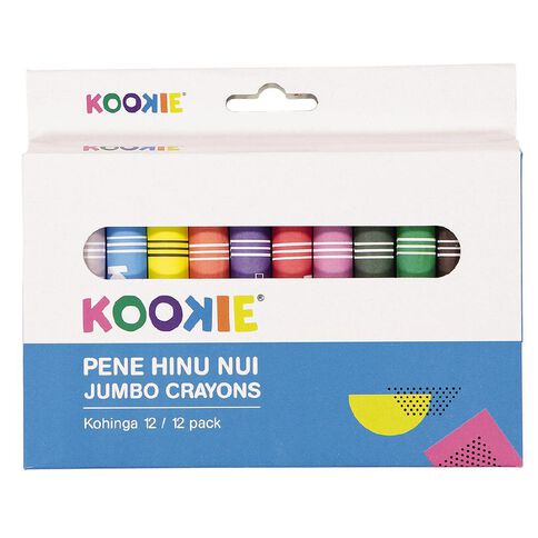 Kookie Te Reo Jumbo Crayons Assorted