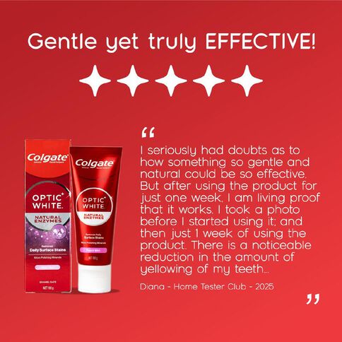 Colgate Optic White Enzyme Toothpaste 100g