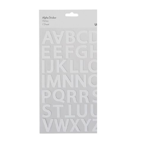 Uniti Foil Alpha Stickers White White