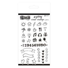 Ranger Dylusions Dyalog Clear Stamps The Full Package Clear