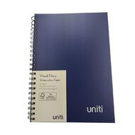 Uniti Visual Diary Spiral 300gsm 20 Sheet A4