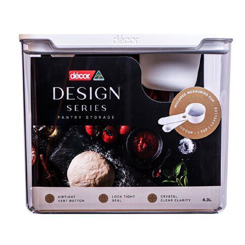 Decor Design Series Pantry 4.3L Clear