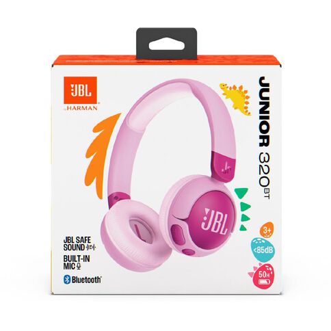 JBL Junior 320BT Wireless On-Ear Kids Headphones Purple