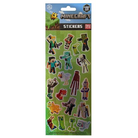Minecraft Stickers Holographic 3 Pack