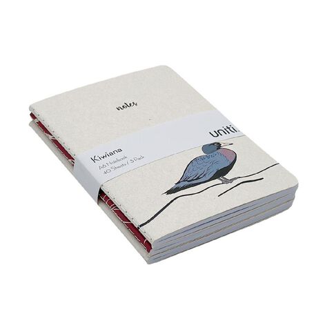 Uniti Kiwiana Notebook A6 3 Pack