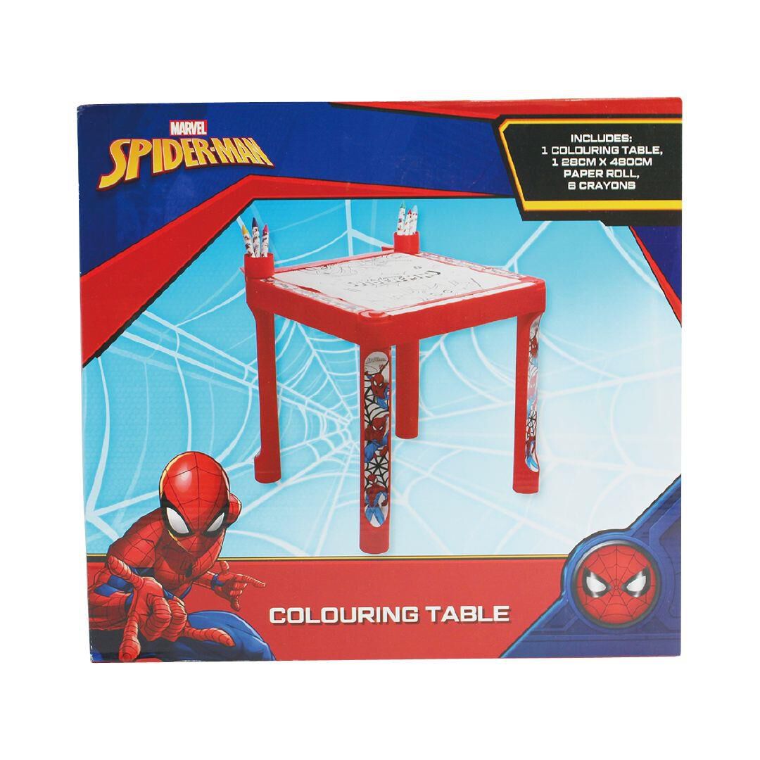 Spider Man Colouring Activity Table Red Mid Warehouse Stationery NZ