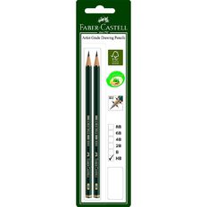 Faber-Castell Drawing Pencil 9000 HB 2 Pack Green Mid