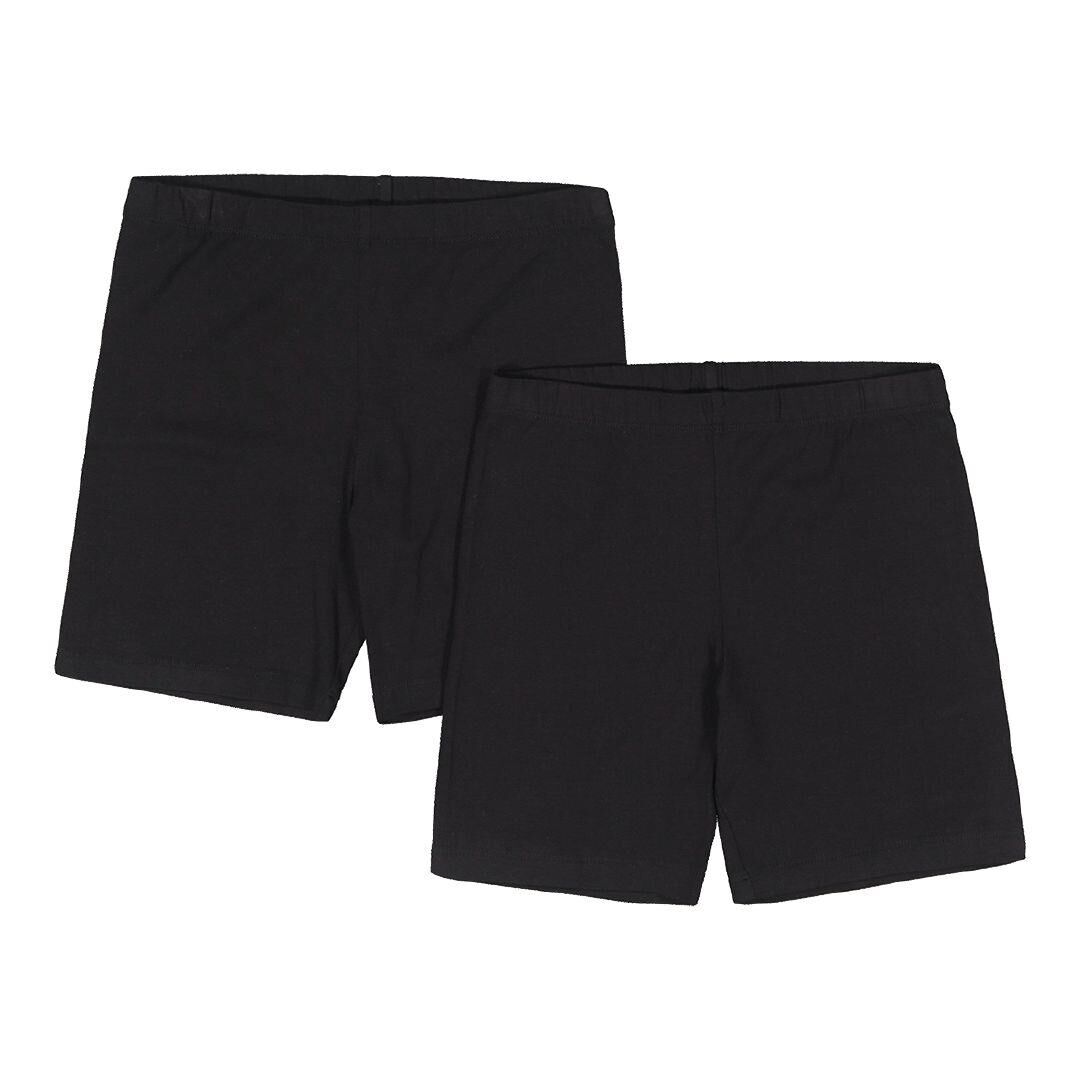 Young Original Kids Plain Bike Shorts 2 Pack Warehouse