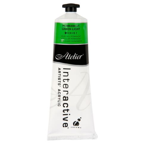 Atelier S2 Acrylic Paint Permanent Light Green 80ml