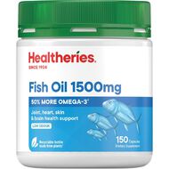 Healtheries 1500mg Fish Oil Tablets 150 Pack