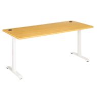 Jasper J Emerge Straight Desk 1800 White Beech