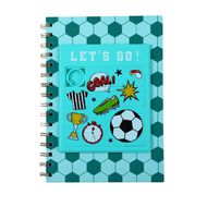 Kookie Football Spiral Notebook A5 Let's Go