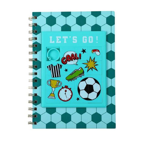Kookie Football Spiral Notebook A5 Let's Go