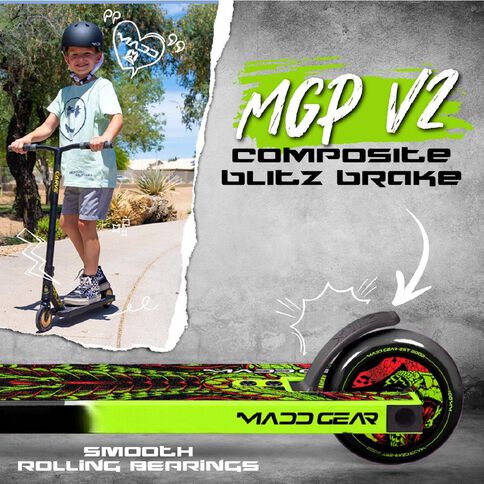MADD Gear Whip Pro-X Scooter Viper Black/Green