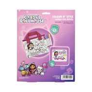 Gabby's Dollhouse Colour In Tote Bag With Markers