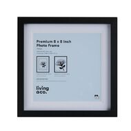 Living & Co Premium Photo Frame 8in x 8in Black