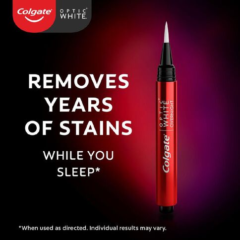 Colgate Optic White Nightly Treatment Whitening Wand 3% 1 Pack 2.5ml
