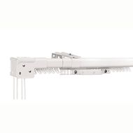 Living & Co Extendable Cord Drawn Curtain Track White