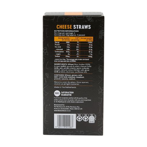 Market Kitchen Butter Puff Pastry Cheese Straws 100g