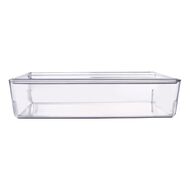 Living & Co Lisse Shallow Lidded Organiser Clear 6L