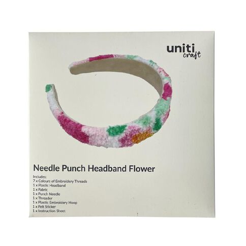 Uniti Craft Adults Needle Punch Headband Flower