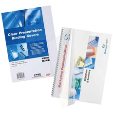 Ibico Binding Cover Gbc Transparent 150 Micron 25 Pack
