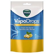 Vicks VapoDrops Butter Menthol Lozenges 24 Pack
